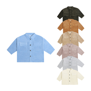 Plusieurs couleurs disponibles personnalisé mode printemps été manteau à manches longues poche Deign enfants garçons veste - Product Image 1