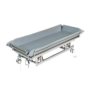 Manual Nursing <b>Bed</b> Stainless Steel <b>Adjustable</b> Height For Elderly Adults Bathing Care - Product Image 2
