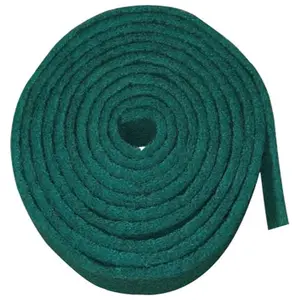 Roda abrasiva da limpeza verde de nylon, não-tecido, almofada de scourbação industrial, folhas, almofada de polimento de material primado, 8698