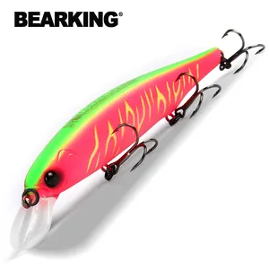 Bearking 112Mm 15G Mô Hình Mới Nóng Hệ Thống Trọng Lượng Cố Định Câu Cá Mồi Cứng Mồi Lặn 1.5M Chất Lượng Wobblers Minnow