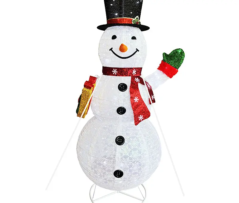 5ft 1.8m LED light Inflatable foldable for Outdoor yard garden IP waterproof Indoor Party Giant Christmas Decor figure Snowman