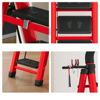 Échelle à chevrons de qualité garantie, échelle trépied durable, prix protégé, échelle pliante en acier au carbone