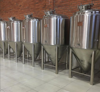 Cuve de Fermentation Verticale CGBREW en Acier Inoxydable 304/316, 200L/300L/1000L, Isolation Polyuréthane, Refroidissement par Dimple