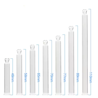 D 7mm huile essentielle pointe plate Pipette verre gradué Pipette pour 30ml huile essentielle verre bouteille Pipette oeil compte-gouttes Tube