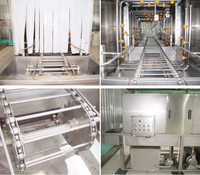 Machine de lavage industrielle automatique pour caisses, palettes, paniers, boîtes, cages à poulets et plateaux en plastique