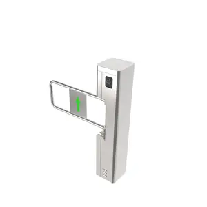 Optical Swing Turnstile By Swiping Card RFID intelligent collector full height swing gate for door entry pass system