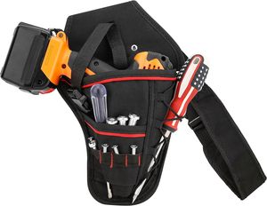 Impact <span class=keywords><strong>Drill</strong></span> Holster Driver <span class=keywords><strong>Drill</strong></span> Holder Bolsa de muñeca portátil Bolsa de hombro con correa desmontable - Product Image 6