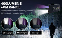 Mini lampe de poche ultra-légère en aluminium G5 500 lumens LED IP65 étanche rechargeable ROHS certifié métal utilisation d'urgence pour