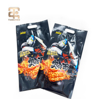 Sac à soufflets latéraux personnalisé avec fenêtre, pochette d'emballage alimentaire anti-humidité, impression en héliogravure, usine OEM