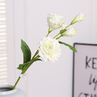 Fleur artificielle Lisianthus effet naturel, fausse fleur d'Eustoma en soie pour bouquet de mariage, centre de table, décoration de vase à domicile