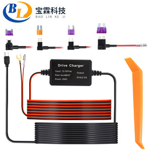 Automotive step-down cable dashcam step-down cable radar detector temperature meter power cable Factory direct sale L155 - Product Image 1