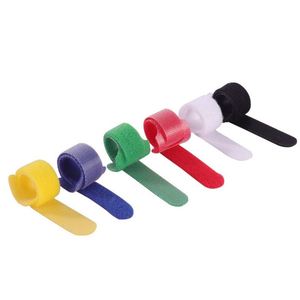 Attaches-câbles Velcro en nylon coloré en gros, attaches-câbles personnalisées dos à dos et bandes pour câbles de données - Product Image 2