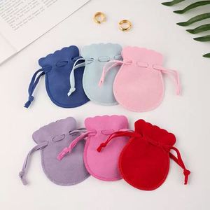 Bolsa de Almacenamiento de Joyería con Forma de Calabaza, de Doble Cara, de Forro Polar, de Cuero y Microfibra, Antipolvo, con Cierre de Cordón, para Envío Transfronterizo - Product Image 1