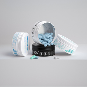 90ml <b>Small</b> Aluminum <b>Jar</b> for Candy Compact Vitamin Gummies Container Daily Use Supplement Packaging - Product Image 1