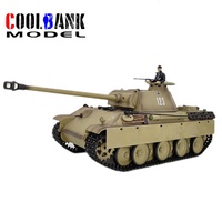 Tanque RC a escala 1/16, Pantera alemana de la Segunda Guerra Mundial, modelo de tanque Ausf G, 2,4 Ghz, IR + BB, batería de Control remoto incluida, juguetes para regalos de pasatiempo