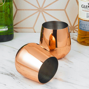 Gobelet en acier inoxydable poli miroir incassable de 550 ml (18 oz) – Polyvalent pour vin, bière, bar, martini et cocktails - Product Image 5