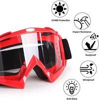 Lunettes de sport personnalisées à monture intégrale pour moto, VTT, motocross, ski, cyclisme - Protection des yeux