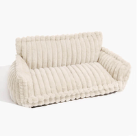 Vente en gros usine : Nids pour chiens de grande taille, lavables, coussins de soutien dorsal souples pour chiens, canapés-lits pour chiens, lits pour animaux de compagnie détachables et accessoires
