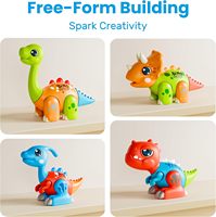 Juguete Educativo de Dinosaurio Desarmable EPT Creative STEM Learning para Niños Pequeños, Fácil de Armar, con Sonidos de Rugidos