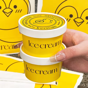 Contenitori per Gelato Premium da 100ml, Impermeabili, Biodegradabili, Ecologici, Doppio Strato, Senza Odori, per Gelaterie di Lusso - Product Image 4