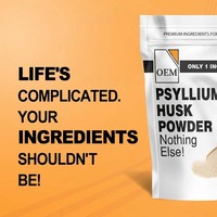 Poudre de Psyllium 100% Naturelle, Riche en Fibres, Sans Arôme, Soutien Digestif, Régularité, Marque Privée OEM