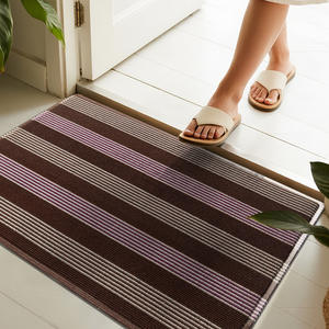 Tapete de Entrada para Interiores Teslin, Diseño Moderno Rectangular, Tapete Antideslizante de PVC para Uso en el Hogar - Product Image 4