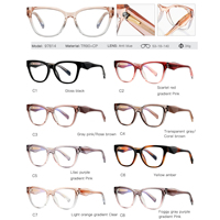 97814 Nouvelle Arrivée Lunettes Anti-Lumière Bleue TR90 pour Femmes Protection Oculaire Verres Transparents Monture Optique sur Ordonnance