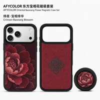 Funda Magnética Personalizada con Tacto Suave para iPhone 17 Pro Max, Placa Trasera con Impresión Inversa, Forro de Microfibra, Fabricación OEM ODM