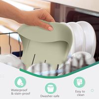 Bavoirs pour bébés en silicone imperméable, personnalisés avec logo OEM ODM, de qualité alimentaire, ensembles cadeaux personnalisés, bavoirs pour enfants pour les repas