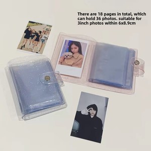 Mini <span class=keywords><strong>album</strong></span> photo transparent <span class=keywords><strong>de</strong></span> 3 pouces, petit porte-cartes <span class=keywords><strong>de</strong></span> visite, organisateur <span class=keywords><strong>de</strong></span> cartes photo style INS - Product Image 3