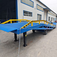Rampe de chargement et de déchargement de conteneurs en acier au carbone manuelle réglable de 6 à 30 tonnes pour chariot élévateur KONTY DCQY