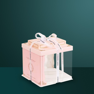 Hộp bánh sinh nhật hai lớp kích thước 6, 8, 10, 12 inch có chiều cao tăng thêm, dùng trong công nghiệp mới để đóng gói thực phẩm - Product Image 3