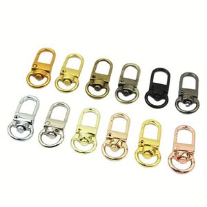 Accessoires de maroquinerie en alliage de zinc pour la mode, vente en gros, porte-clés dorés, grands mousquetons, clips pour sacs, chaînes de sac - Product Image 1