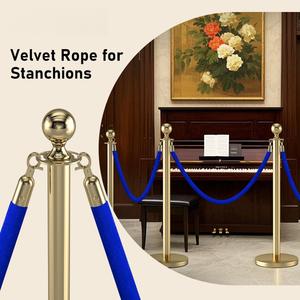 Tali Karpet Merah dan Tiang Pembatas Kerumunan, Tiang Pembatas Antrian dengan Tali Beludru, Promo Panas - Product Image 6