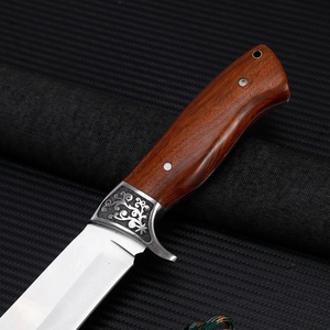 Hochwertiges 3Cr13 Edelstahl-Klingen-Fulltang-Jagdmesser mit Holzgriff – Langlebiges Survival- und Outdoor-Camping-Werkzeug - Product Image 3