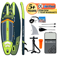 Planche de SUP gonflable haut de gamme de 3,35 m (11 pi) de large, 6 pouces d'épaisseur, durable, certifiée CE et BSCI, kit professionnel, vente en gros, usine OEM