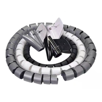 Nouveau Type Sprial bande d'emballage manchons de câble organisateur de câble de tuyau PE bande d'emballage en spirale gestion des câbles en spirale