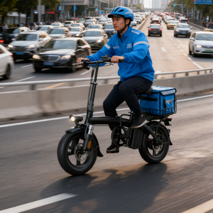 Vente directe d'usine, édition de luxe, vélo électrique pliable 48V/400W 20Ah 60Km, <span class=keywords><strong>moteur</strong></span> sans balais, frein à disque double, pour les agents conducteurs - Product Image 3