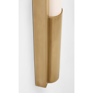 Applique murale élégante en laiton, style minimaliste, luminaire de luxe transitoire pour chambre, couloir, salle de maquillage 110V - Product Image 4