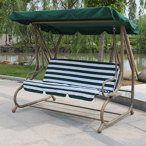 High Quality Gold Modern Patio <b>Swing</b> Garden Chair for Sale 3 Person - Product Image 3