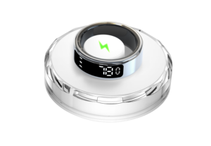 Intelligenter Gesundheitsring mit Display, Herzfrequenzvariabilität & Schlafüberwachung, Edelstahl, 7 Tage Standby, Fitness-Tracker-Ringe - Product Image 6