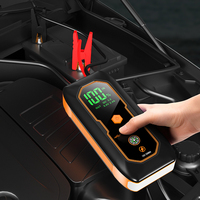 Démarreur de voiture portable 800A 12V, batterie externe, lumière LED, charge rapide USB pour voiture, moto, camion