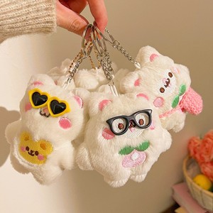 Promotional Gift Bag Accessories Charms Keyring Mini Anime Plush Key Chains Cute Soft Toys Bunny Plush Keychain Toys