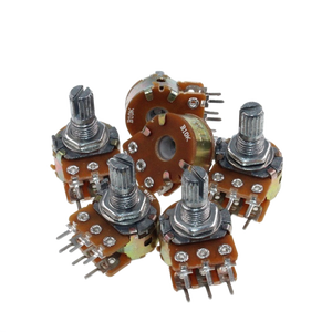 התאמה אישית כפולה 50k ידית קצרה 15 מ "מ אופקי 6-פין התנגדות או wh148 b50k potentiometers rheostats - Product Image 1