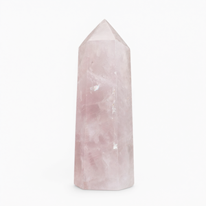 Pointe de quartz rose - Baguette de quartz rose pour la lithothérapie, pointe de pierre précieuse faite à la main - Product Image 2