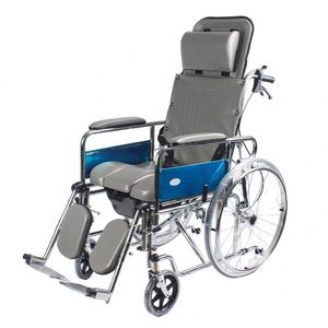 Fauteuil roulant ergonomique pour soins infirmiers, pliable manuellement, ultra-léger, avec cadre en acier, à propulsion manuelle, pour personnes âgées - Product Image 5