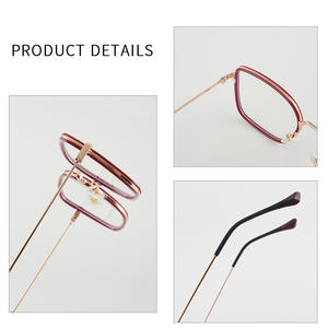 Monturas de Gafas Cuadradas Tr87174 con Lentes de Acetato, Protección Anti Luz Azul, Unisex - Product Image 2