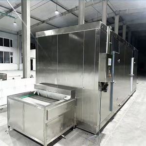 เครื่องแช่แข็งแบบฟลูอิไดซ์ HT Industrial IQF อุณหภูมิควบคุม -45 องศา ความจุ 200 กก./ชม. ผลิตภาพสูง 380V/280V สำหรับขาย - Product Image 2