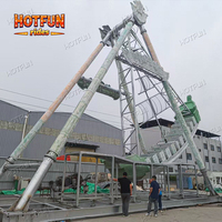 Manège balançoire puissant pour parc d'attractions, thème bateau pirate, 40 places, grande capacité, pour parcs à thème extérieurs