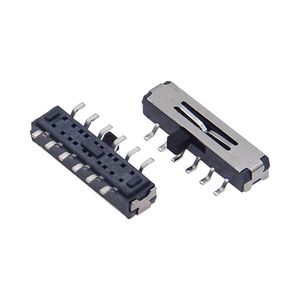 Interrupteur à bascule SK-15D, 2 positions, 12 broches, interrupteur d'alimentation à montage traversant avec poignée courte de 2 mm - Product Image 1